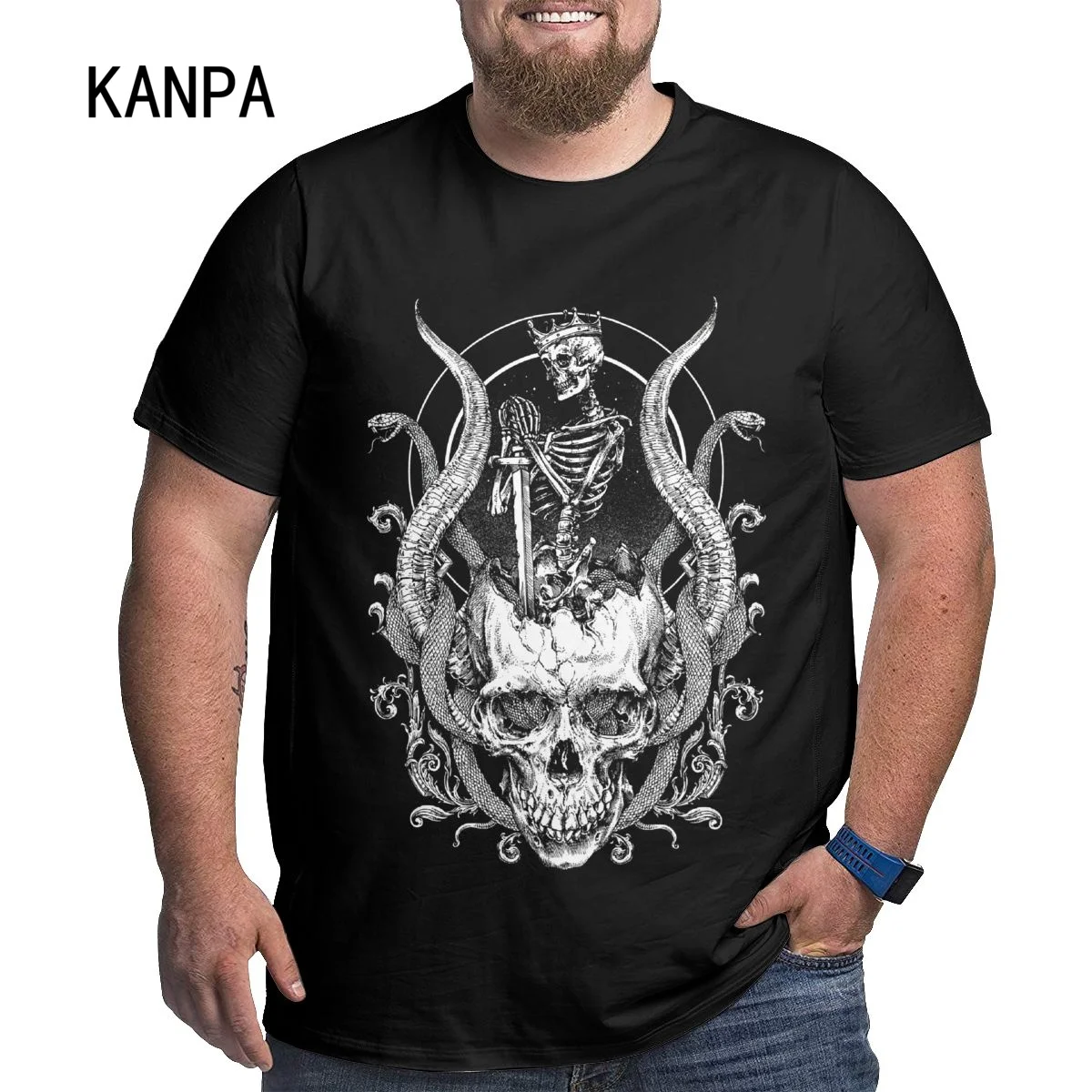 

Men's T-shirts Shirts 3d Skull Graphic Clothing Harajuku Streetwear O-Neck Oversized For Male Short Sleeve Tops Summer 6xl 5xl