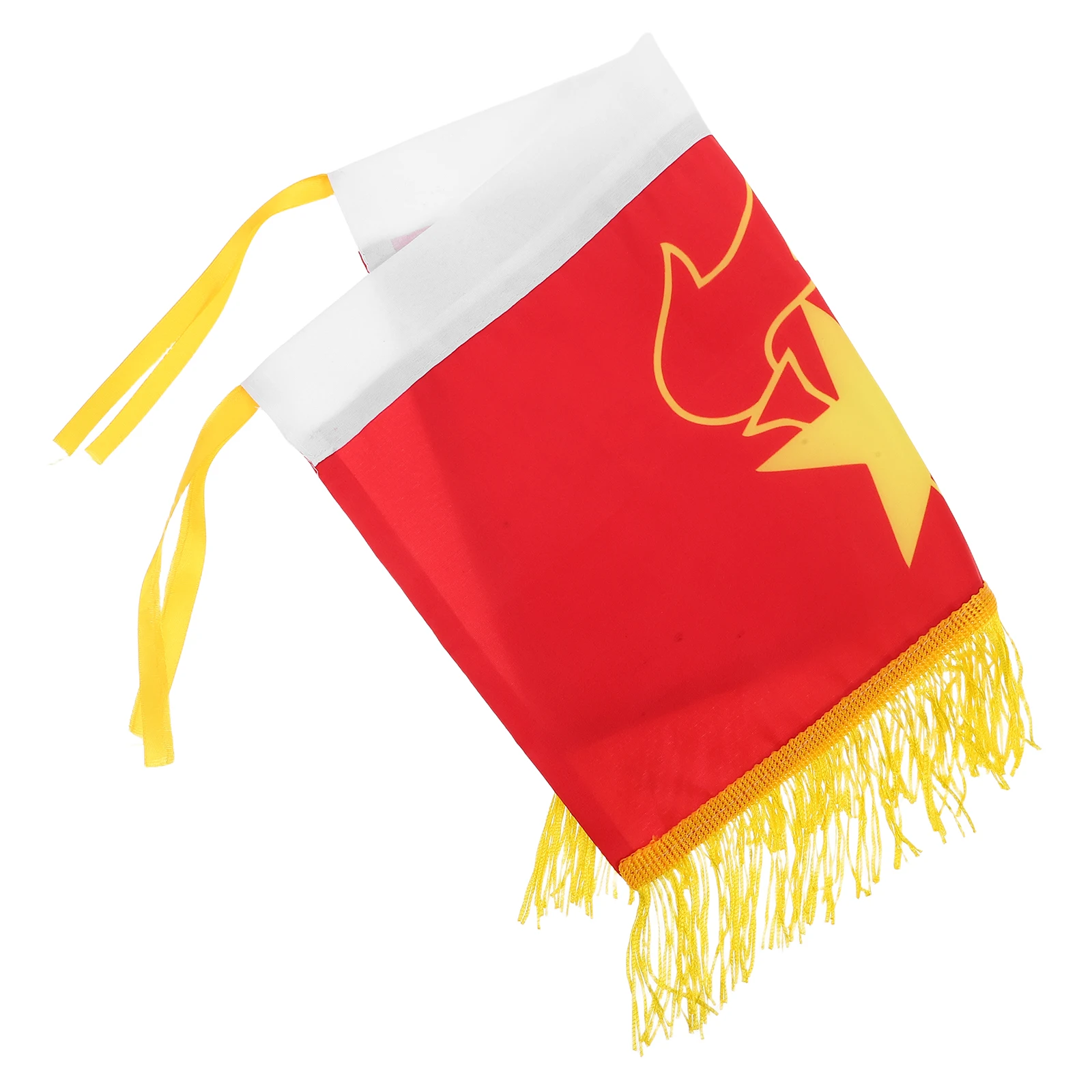 

Small Hand Held Flags for Team Red Festival Colored Student Wind Band Flag Drum Small Flags Sturdy Material Portable School