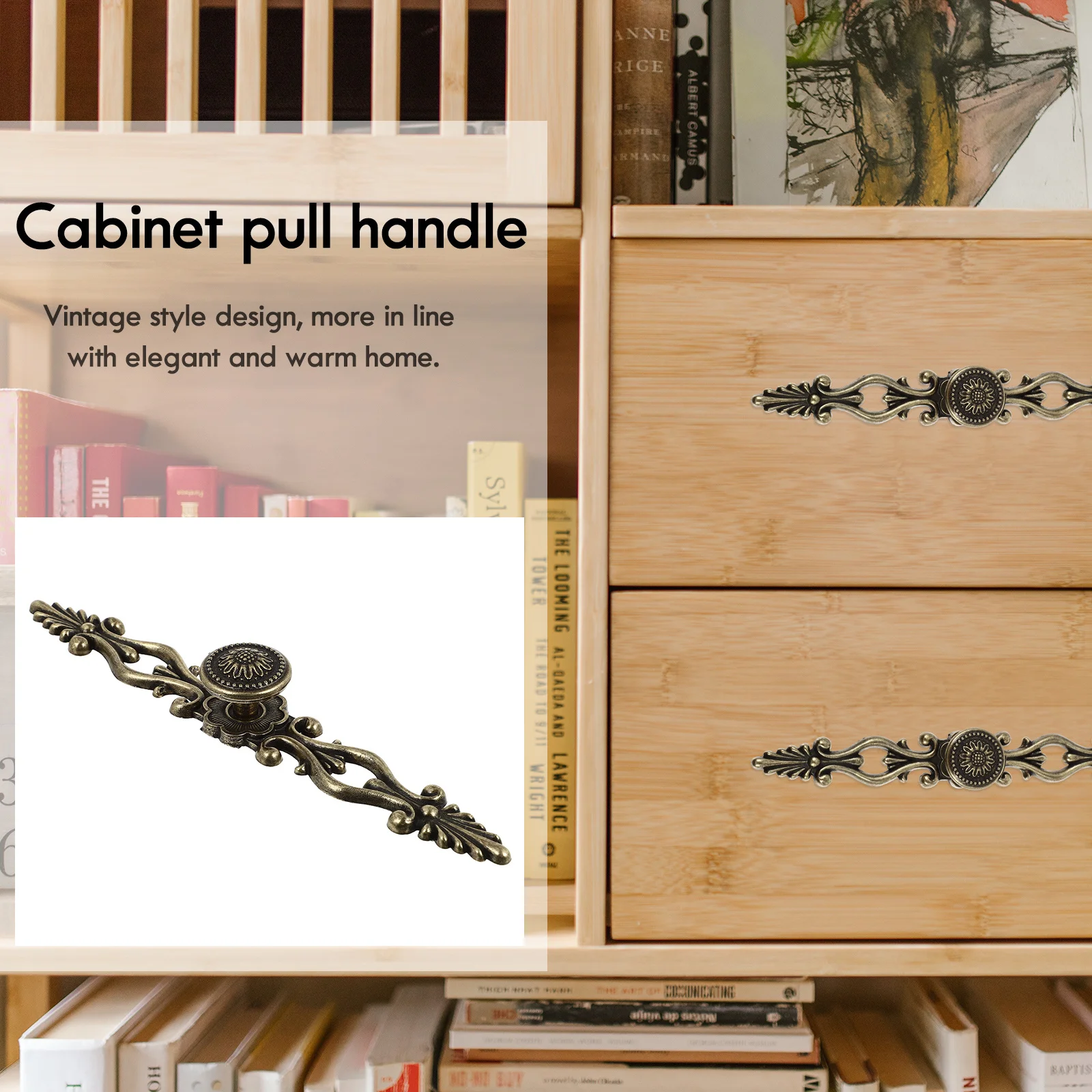 

Classic Vintage Style Bronze Cabinet Pull Handle Zinc Alloy for Drawer Wardrobe Cupboard Closet Cabinet Handle