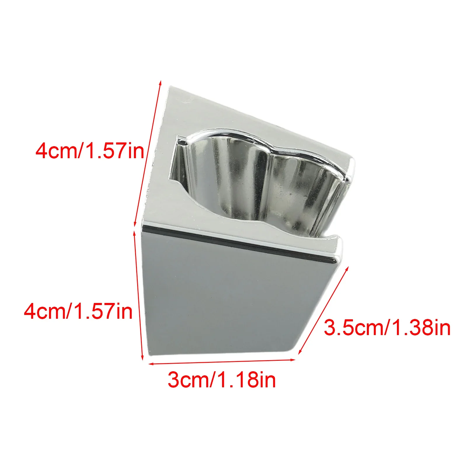 Adjustable Bathroom Shower Handset Holder Head Chrome Wall Mount Bracket Silver Shower Bracket, Small Shower Bracket New