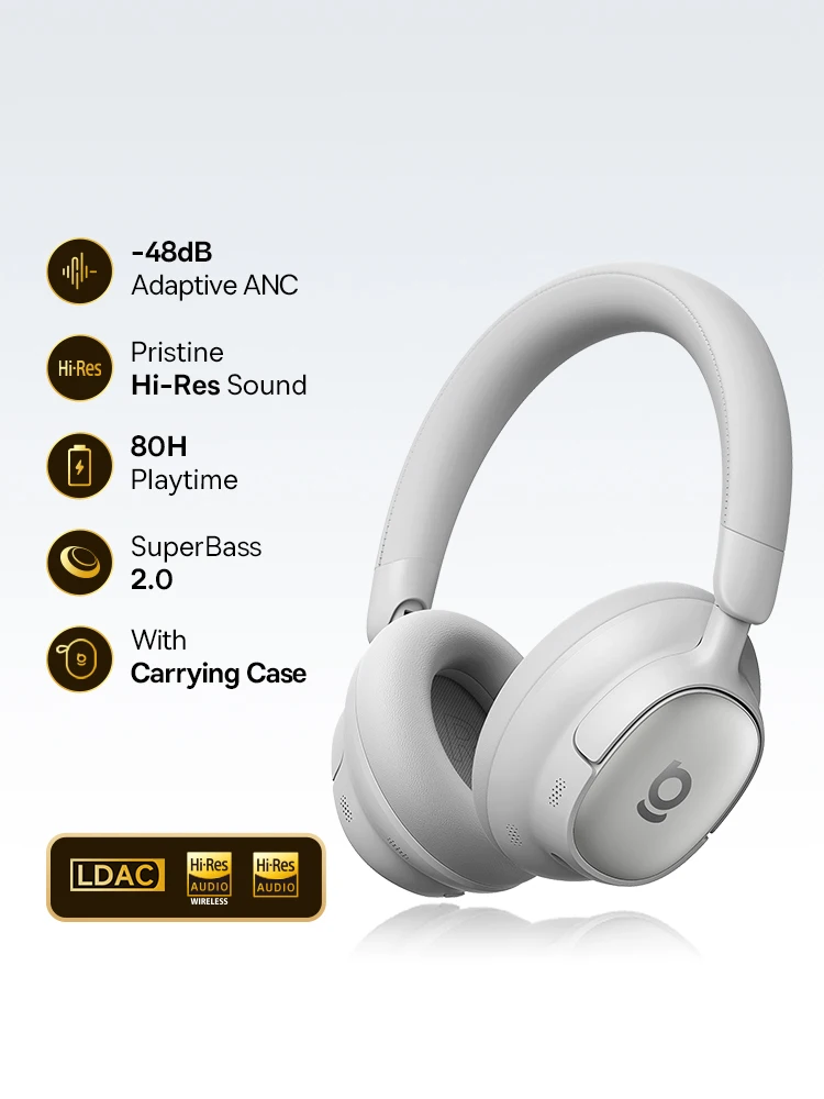 Słuchawki Bluetooth Baseus Bowie MH1 z redukcją szumów 48dB, Hi-res LDAC, słuchawki nauszne, bezprzewodowe słuchawki audio, słuchawki douszne — zdjęcie 2