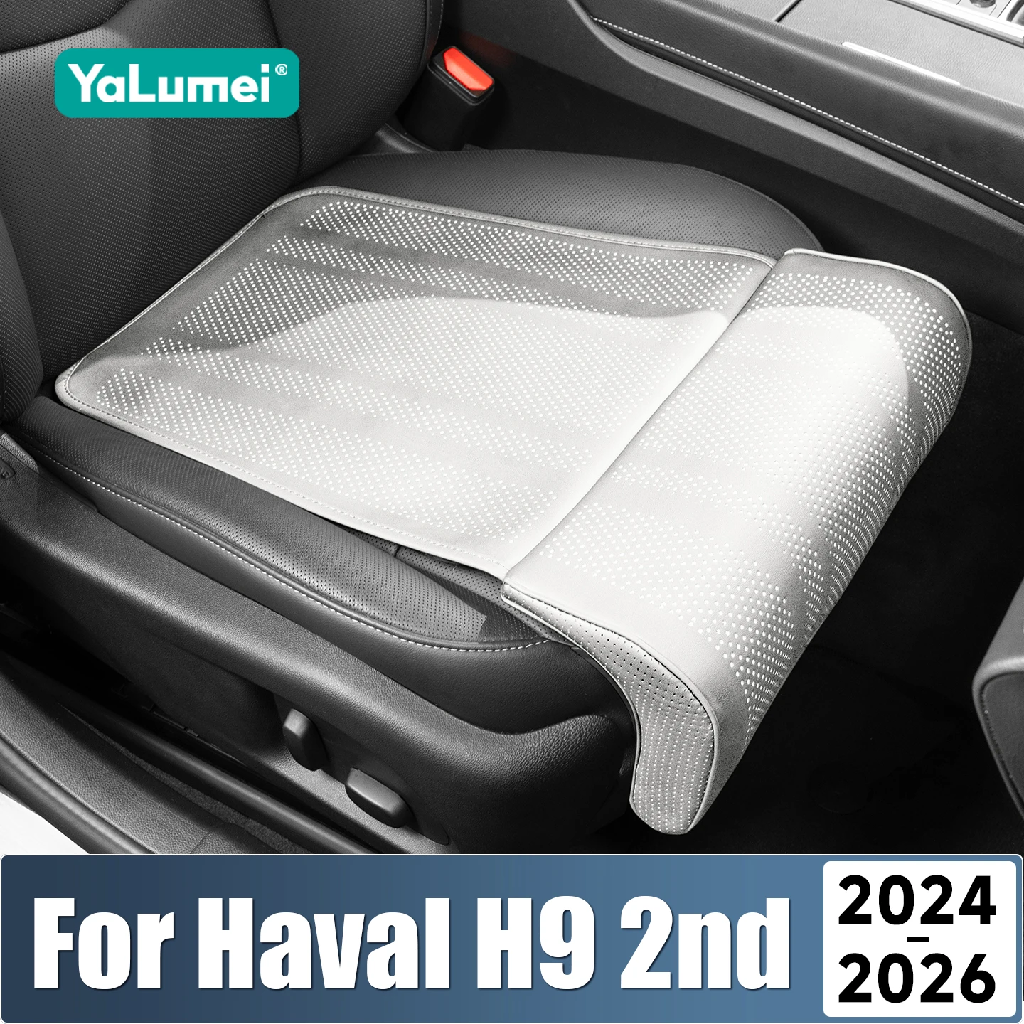 For Haval H9 2nd MKII 2024 2025 2026 Universal Car Driver Seat Leg Support Extension Cushion Mat Footrest Pad Cover Accessories