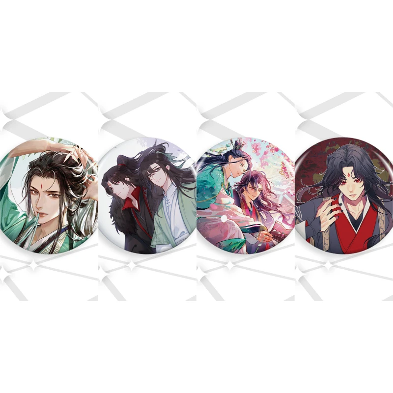 Novel Scum Villain Self-Saving System Peripheral Brooch Shen Qingqiu Luo Binghe Badge Cosplay Costume Lapel Pins Fans Gift