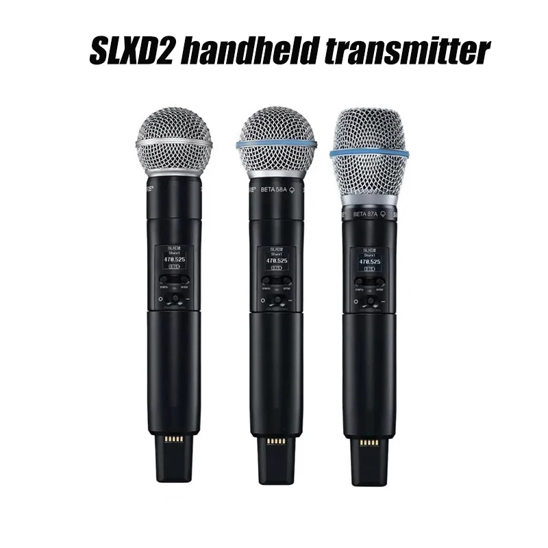 폴킷슨 듀얼 채널 SLXD4D/B58 무선 핸드헬드 마이크 디지털 고급 전문 라이브 스트리밍 다이나믹 마이크