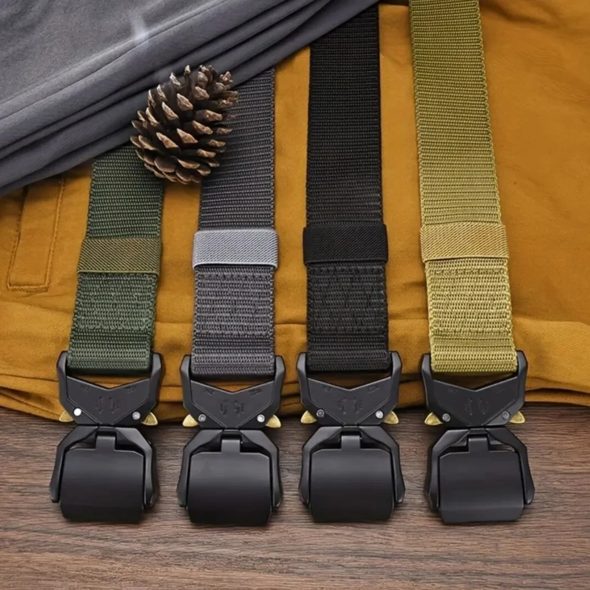 Men Belt Outdoor Tactical Multi-Function Buckle Nylon Alloy Buckle Belts Sports Canvas Belts Plus Large LONG Size 125 150 170cm