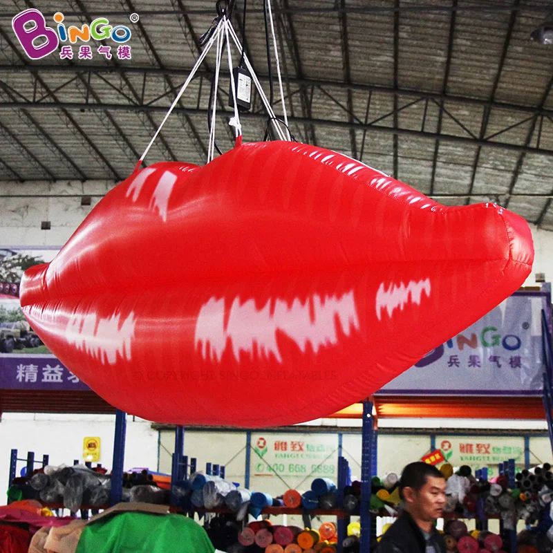 

Bingo made Inflatable Redlips Mouth Balloon Inflatable Mouth Balloon Display For Valentine's Day Activity Decoration