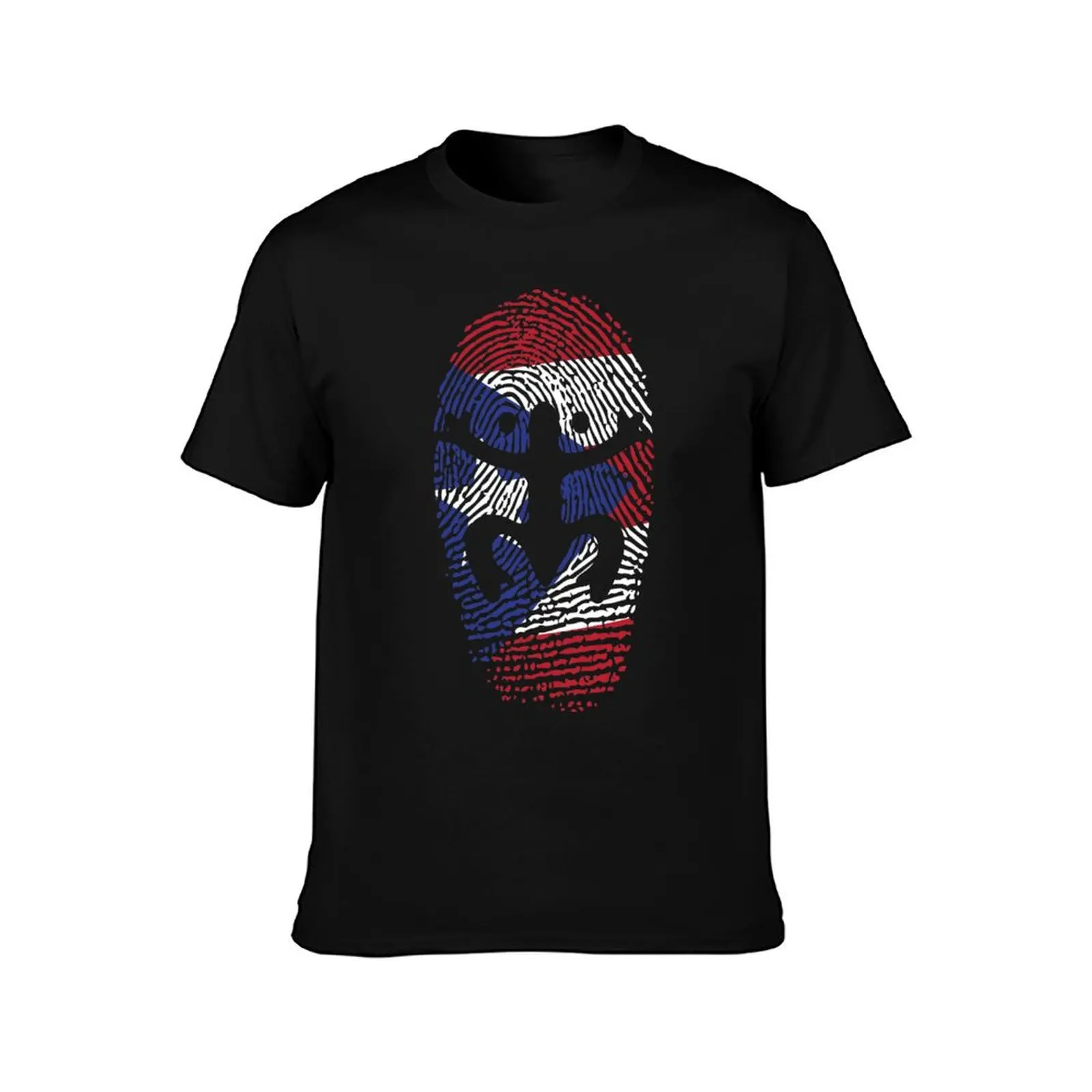 Coqui Puerto Rico Flag Identity Finger Print T-Shirt Summer Casual Cotton Tee Oversized Streetwear Tops Vintage Graphic Print