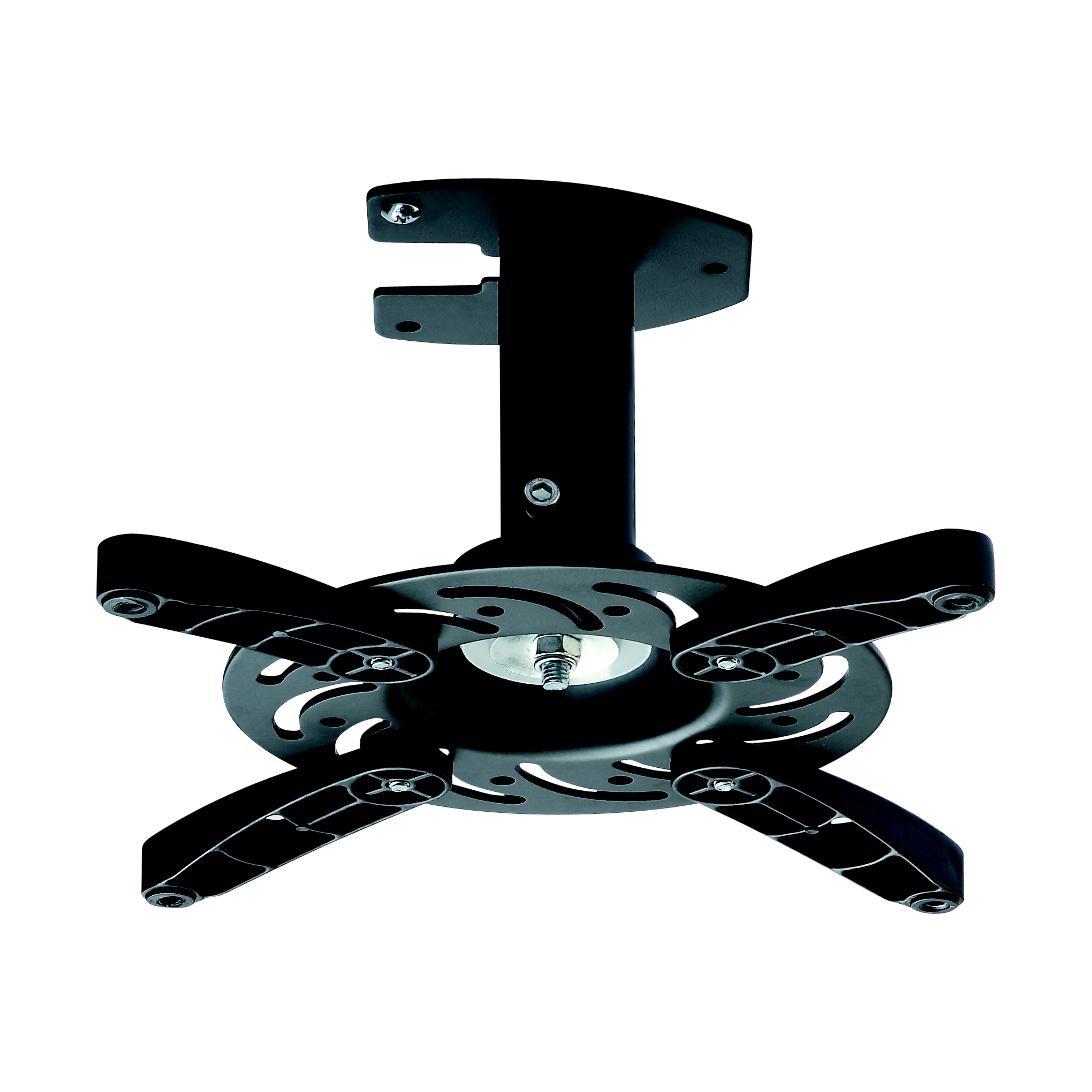 Aluminum Motorized Projector Ceiling Mount 360° Rotate Articulating 15kg Load Capacity Hanger Bracket