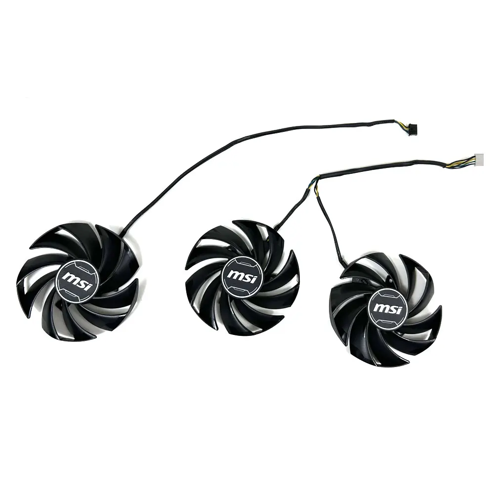 Imagem -06 - Ventilador de Refrigeração para Msi Geforce Rtx4060 Rtx4060ti 4070 4070ti 3x Gpu Rtx4060 Rtx4070 Ventus 3x 4pin 85 mm Pld09210s12hh
