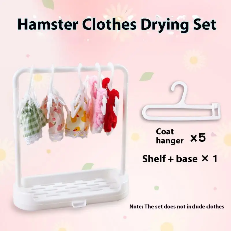 

Small Pet Clothing Storage Rack, Ideal for Hamster Chinchilla Wardrobe Accessories and Drying