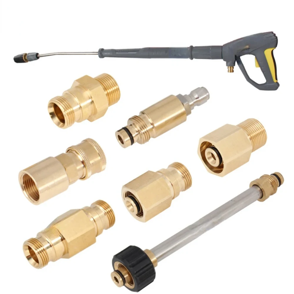 The New High Pressure Water Gun Quick Adapter Fits The Karcher Water Gun Adapter All Copper