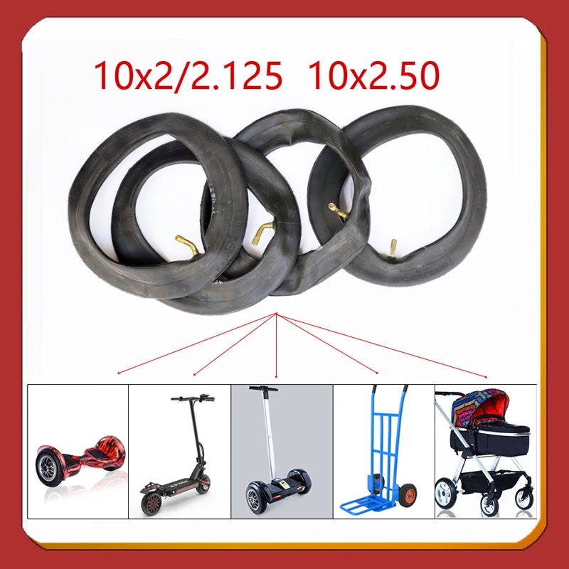 10 " Inner Tube 10x2 / 2.125 10x2.50 45 90 Degree Valve With Inner Tube Bending Valve Is Used For Stroller, Scooter And Bicycle