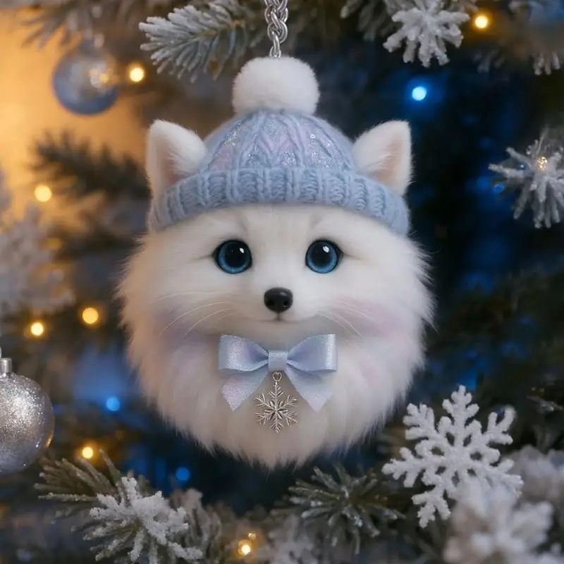   Resistant Acrylic Pet Hanging Ornaments Plush Styles Durability Enduring