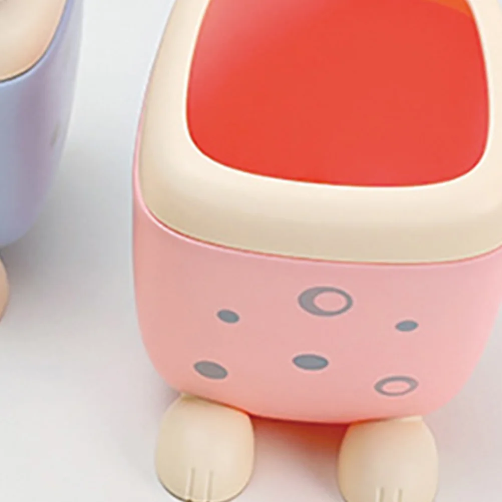

Cartoon Pen Holder Plastic Tabletop Modern Desk Accessories Large Capacity Storage Bucket Office Sundries ganizer Decorative