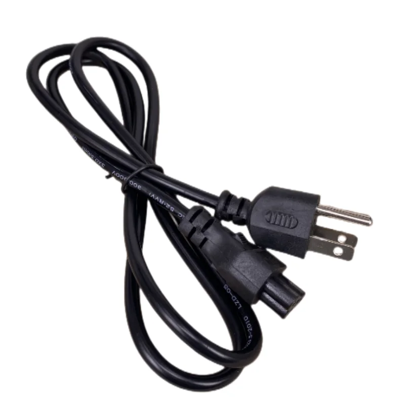 1pcs US USA Plug Power Supply Adapter Lead Cable 3 Prong American IEC C5  AC Power Cord 1.2m 4ft For Notebook Laptop