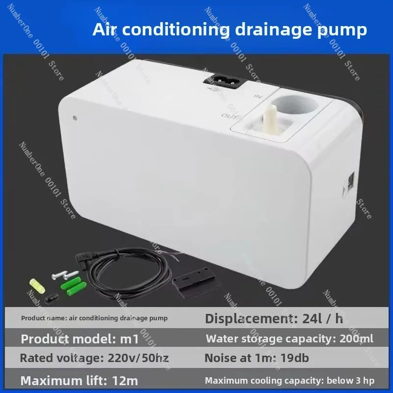 Silent Automatic Condensate Drain Pump, Water Lifting Drainage Equipment for Air Conditioner, Max Lift Height 10 Meters