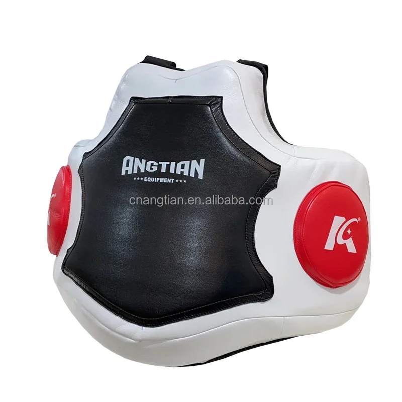 ANGTIAN factory custom leather body pads protector boxing chest guard