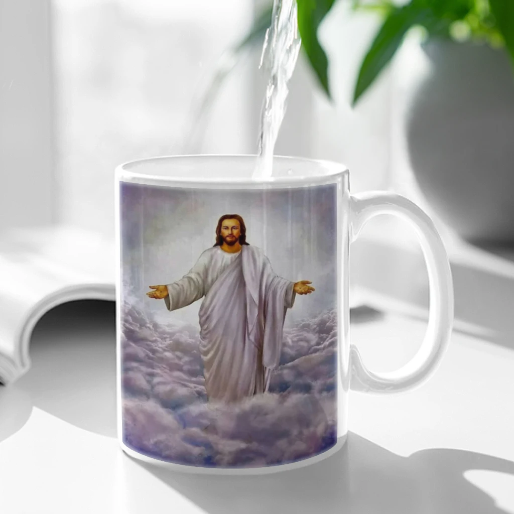 

Vintage-Jesus-Ceramic Cup Coffee Oatmeal Breakfast Cup Creative Personality Mug