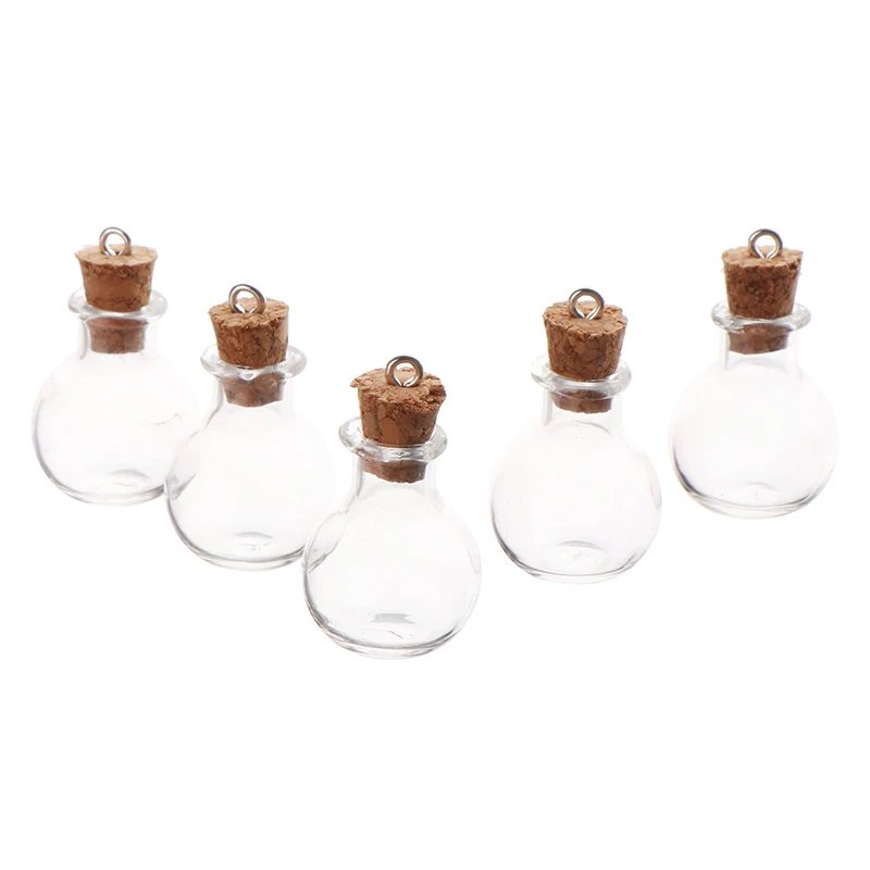 10 pz/set piccole bottiglie di vetro bottiglie trasparenti Mini bottiglie dei desideri con tappi di sughero matrimonio festa di compleanno di natale artigianato fai da te