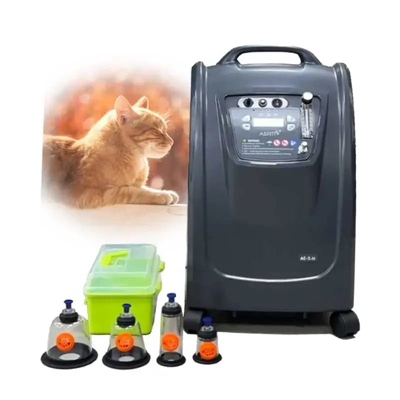 

Medical Grade Veterinary Oxygen Concentrator 5l Small Oxygen Equipment For Dogs Cats