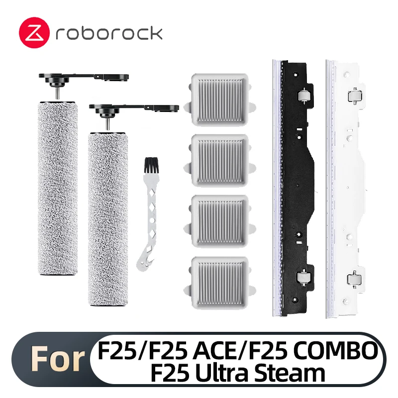Fit For Roborock F25/F25 ACE/F25 COMBO/F25 Ultra Steam Roller Brush HEPA Filter Replacement Vacuum washer Cleaners Accessories