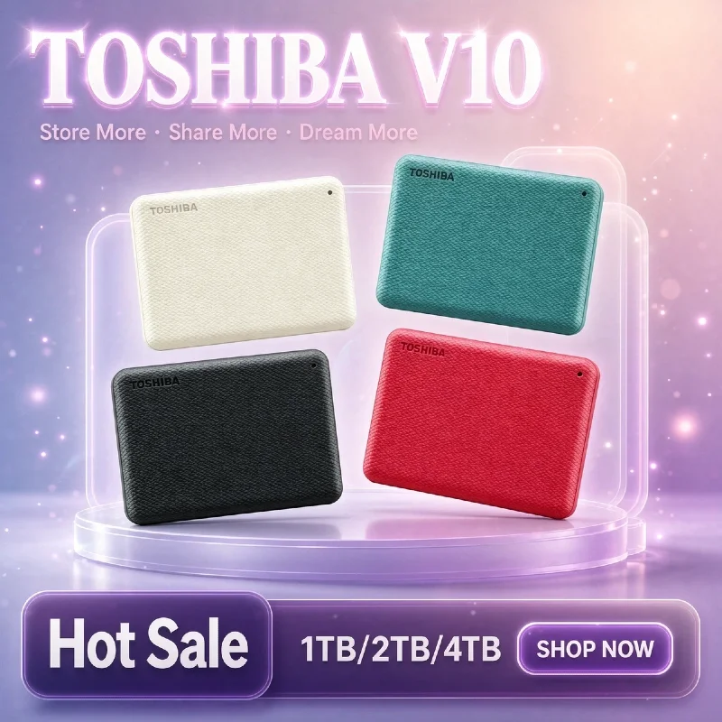 New Toshiba Canvio Advance V10 1TB 2 5 Inch Slim Portable Hard Drive USB3 2 Gen1 For HP Dell Lenovo Acer Laptop Backup Pro Core