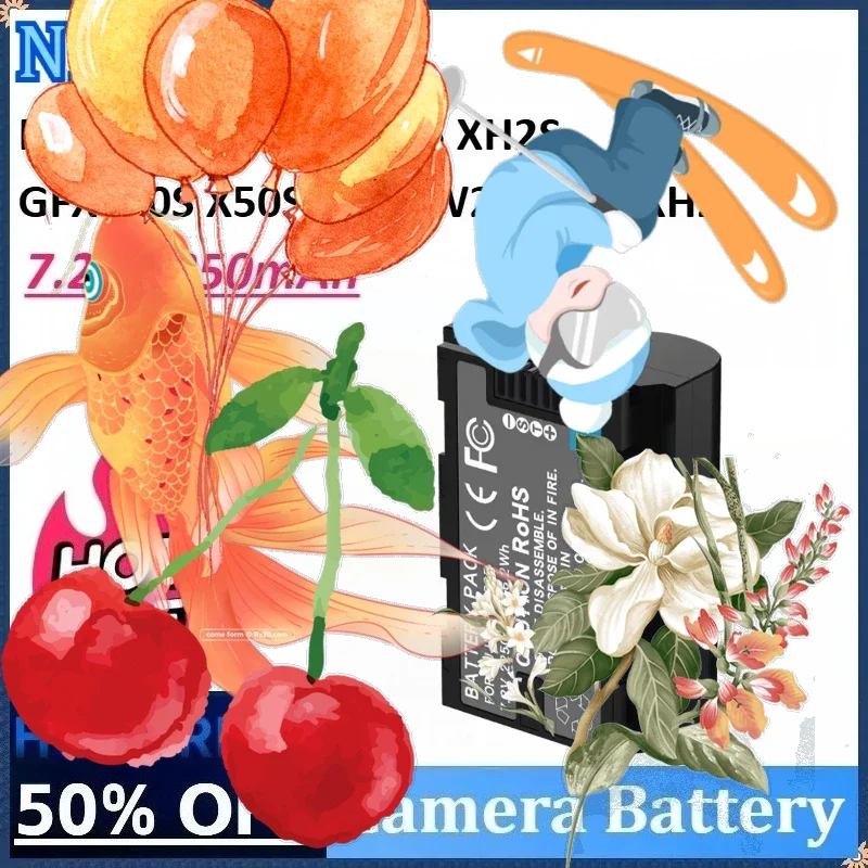 

New NP-W235 NP W235 7.2V 2850mAh Camera Battery for Fujifilm W23 XS20 XH2 X-T4 X-T5 XH2S GFX100S X50S 50SII Rechargeable Battery