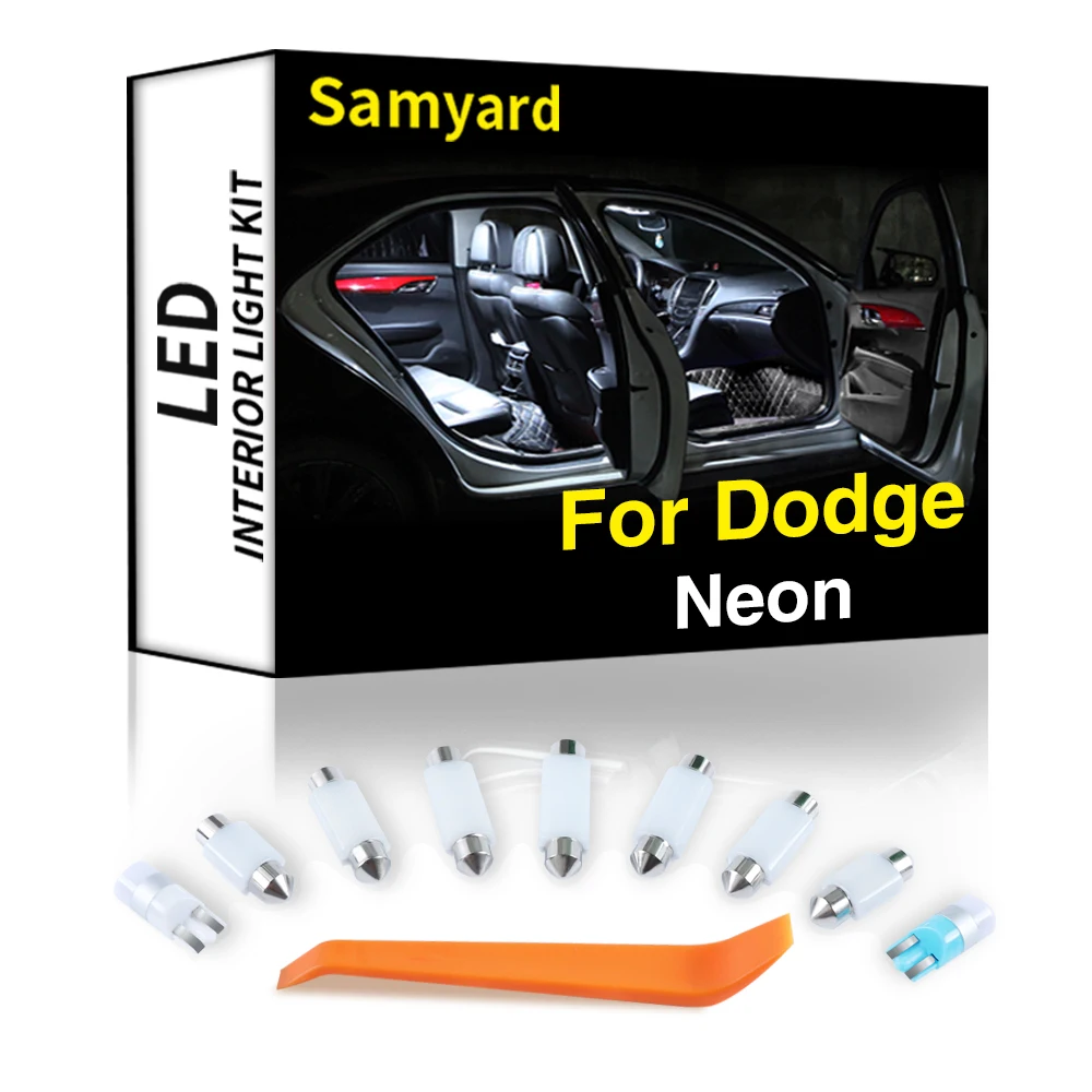 

Ceramics 8Pcs Interior LED Light Kit For Dodge Neon SRT4 SRT 2003 2004 2005 Canbus Vehicle Bulb Indoor Dome Map Trunk No Error