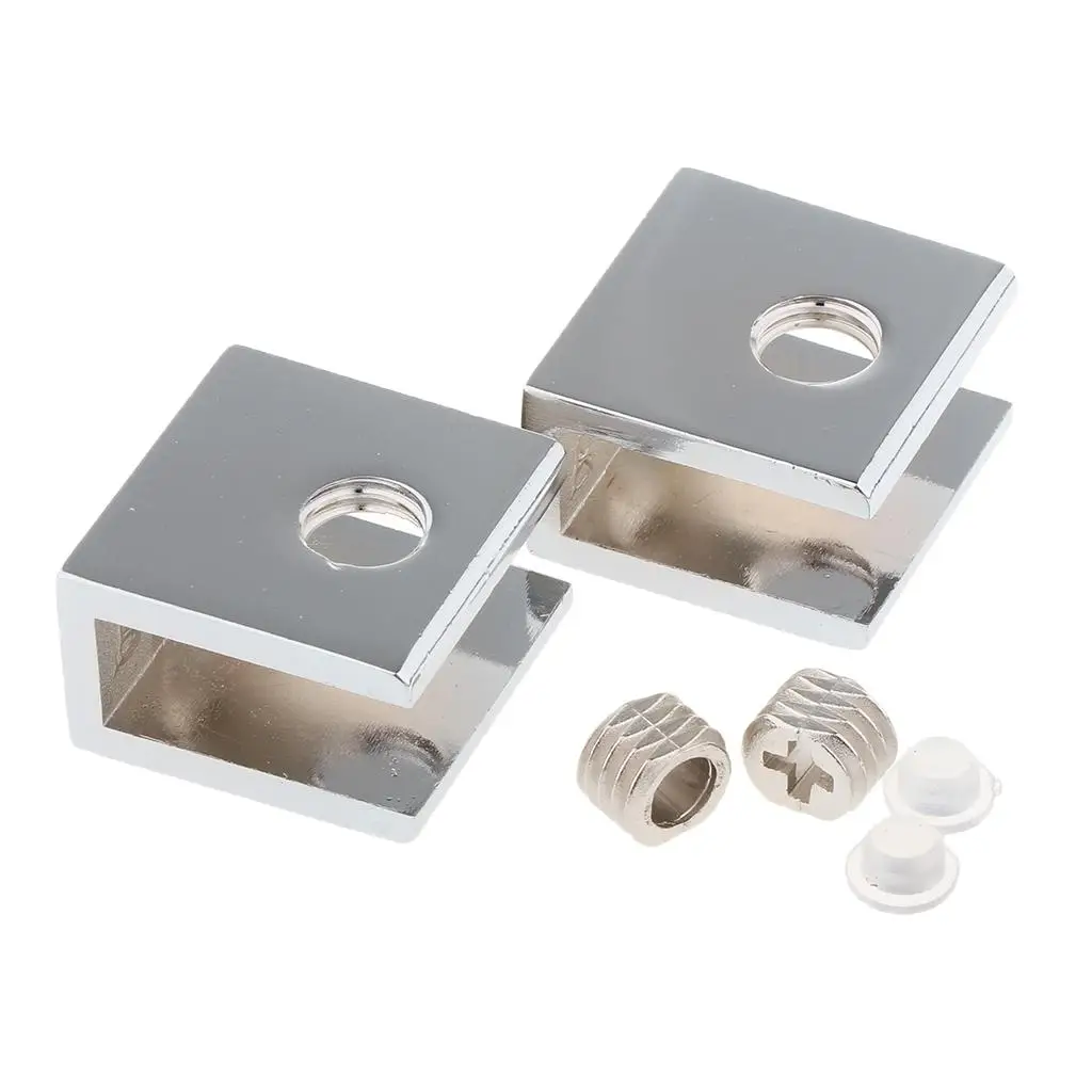 Heavy Duty Zinc Alloy Glass Holder Adjustable Fixed Panel Glass Clamp for Balcony Staircase Swimming Pool
