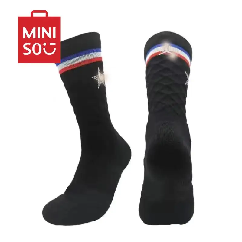 Alliance Star Basketball Training Major Mid Length Socks A Pair Sweat-Absorbing Breathable Wear Resistant Anti Soft Slip Socks