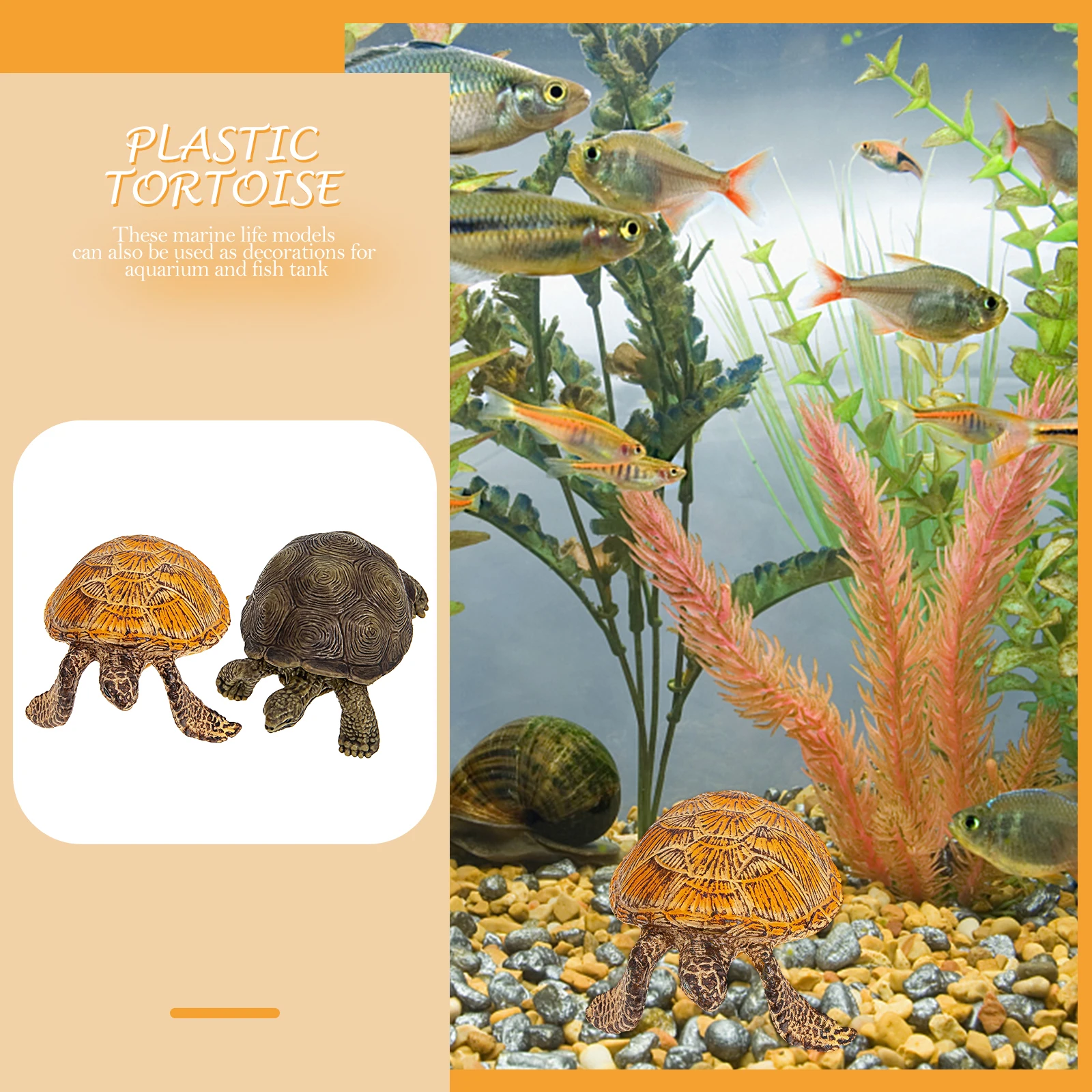 

Marine Life Ornaments Fish Tank Adornment Simulation Turtle