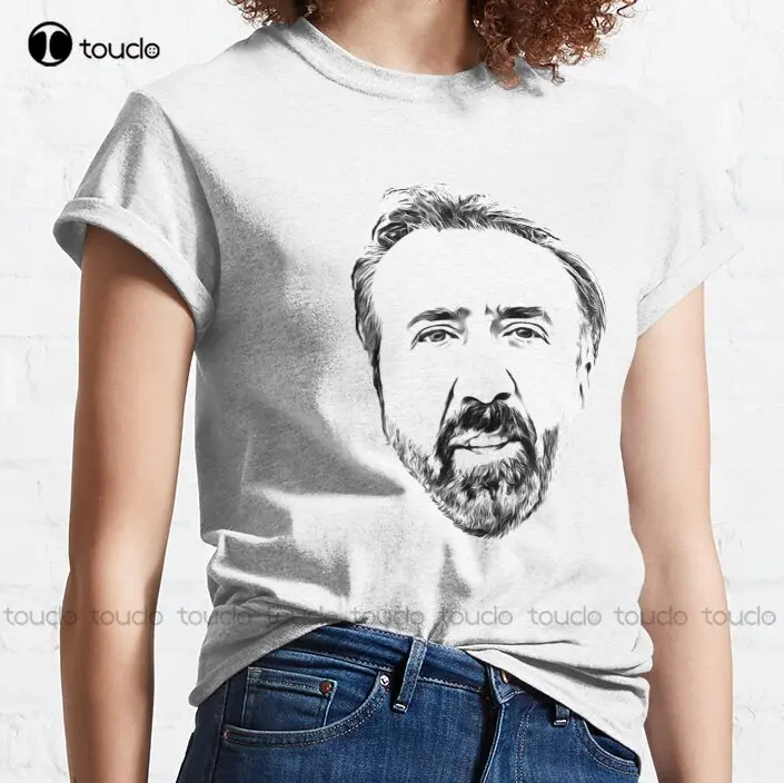 John Travolta Nicolas Cage V2 Classic T-Shirt Fishing Shirts Digital Printing Tee Shirts Fashion Creative Leisure Funny T Shirts