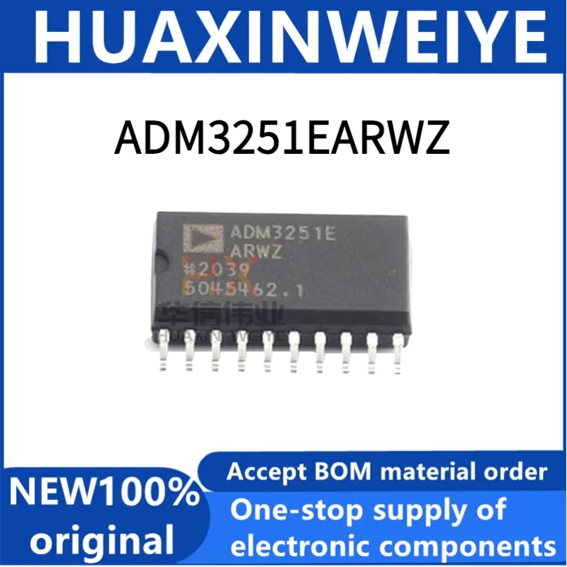 Chip Driver jalur ADM3251E SMT SOP-16 pemancar RS-232 isolasi asli