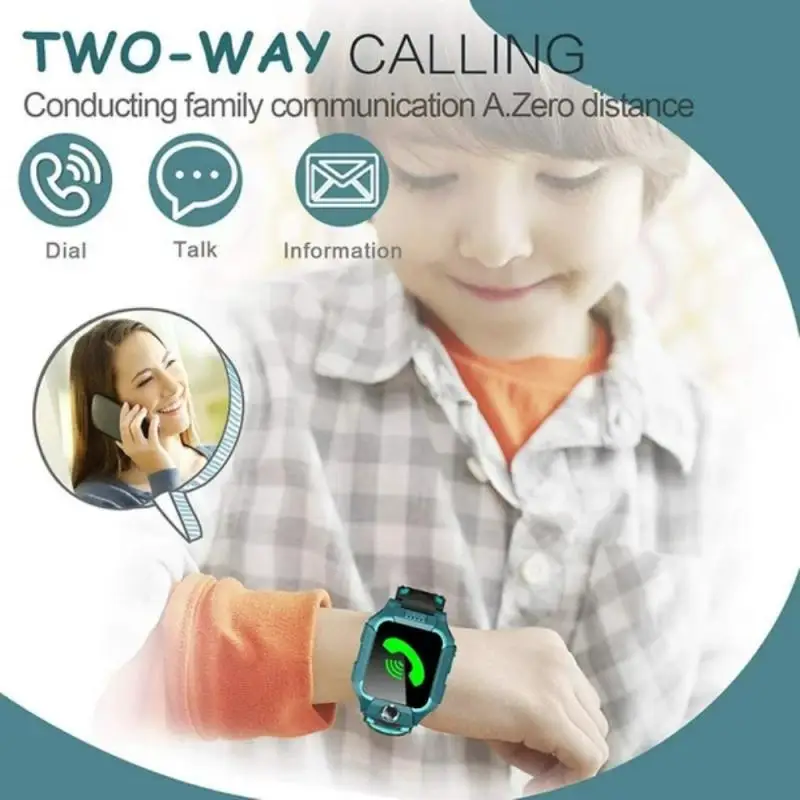 Kids Smart Watch SIM Card Voice Call Phone SOS Smartwatch IP67 Waterproof Children Phone Watch Camera Monitor Boys Girls Gift 4