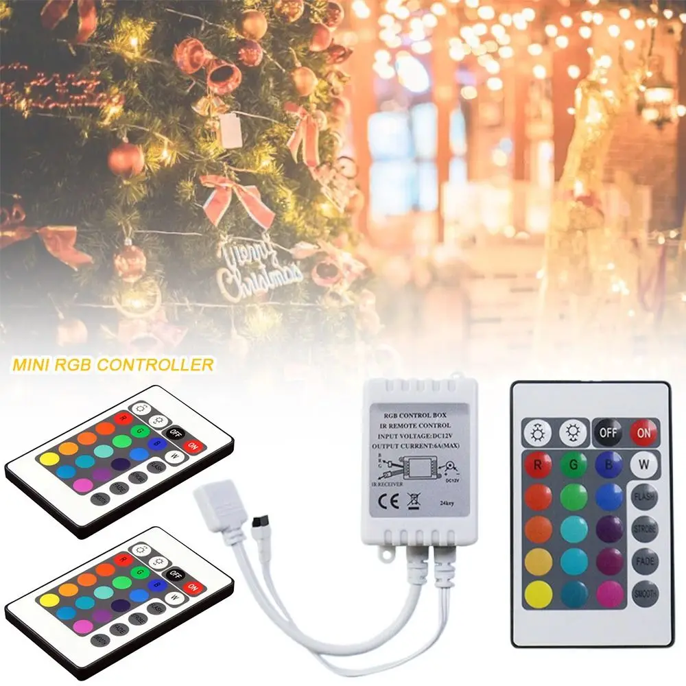 Adaptor Mini RGB Controller Smart Female Plug to 4Pin Connector LED Light Strip RF Wireless Single Panel RGB Controller Adaptor