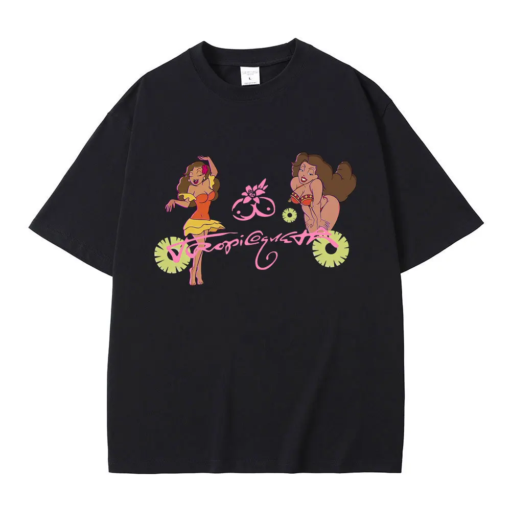 

Karol G Tropicoqueta 2025 New Album T Shirt Men Women Clothing Fashion Oversized Streetwear Unisex Casual Soft Cotton T-shirts
