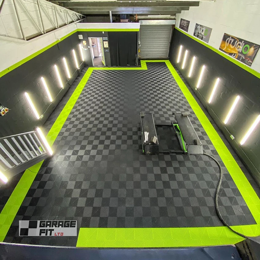 

PP Interlocking Garage Floor Tiles for Villas Graphic Design Solution for Vinyl Flooring Projects