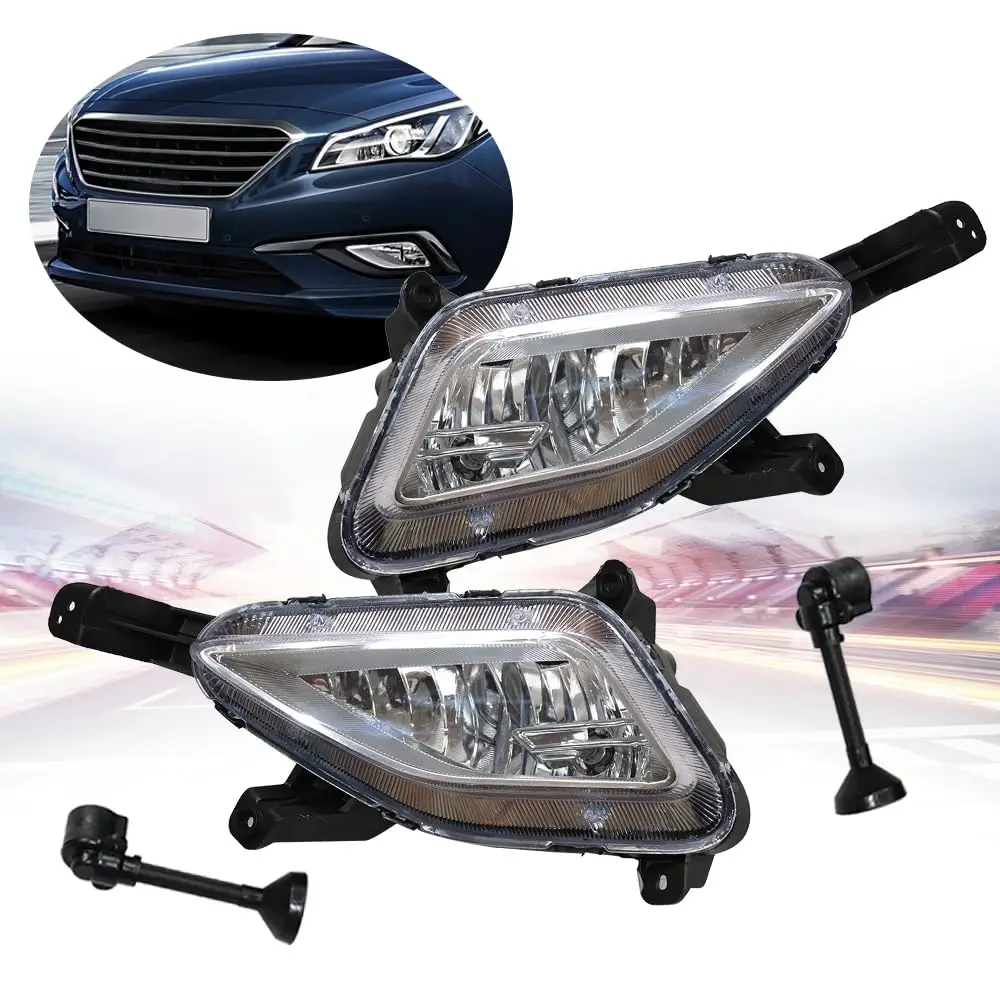 Piaoyue- ل 2015 2016 2017 هيونداي سوناتا القياسية سيدان أضواء الضباب الهالوجين النهار مصباح جيد الإضاءة سائق اليسار + الركاب الأيمن Si