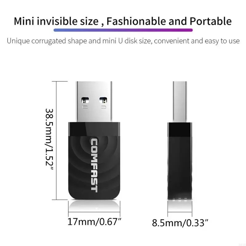 N84B USB Adaper 1300M Fast Data Transfer 2.4+5 ГГц карта WiFi CF-812AC для настольного ПК