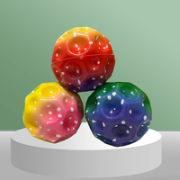 A Colorful Perforated Soft Anti-Gravity Rubber Bouncy Ball Game For Men And Women To Relieve Stress And Exercise