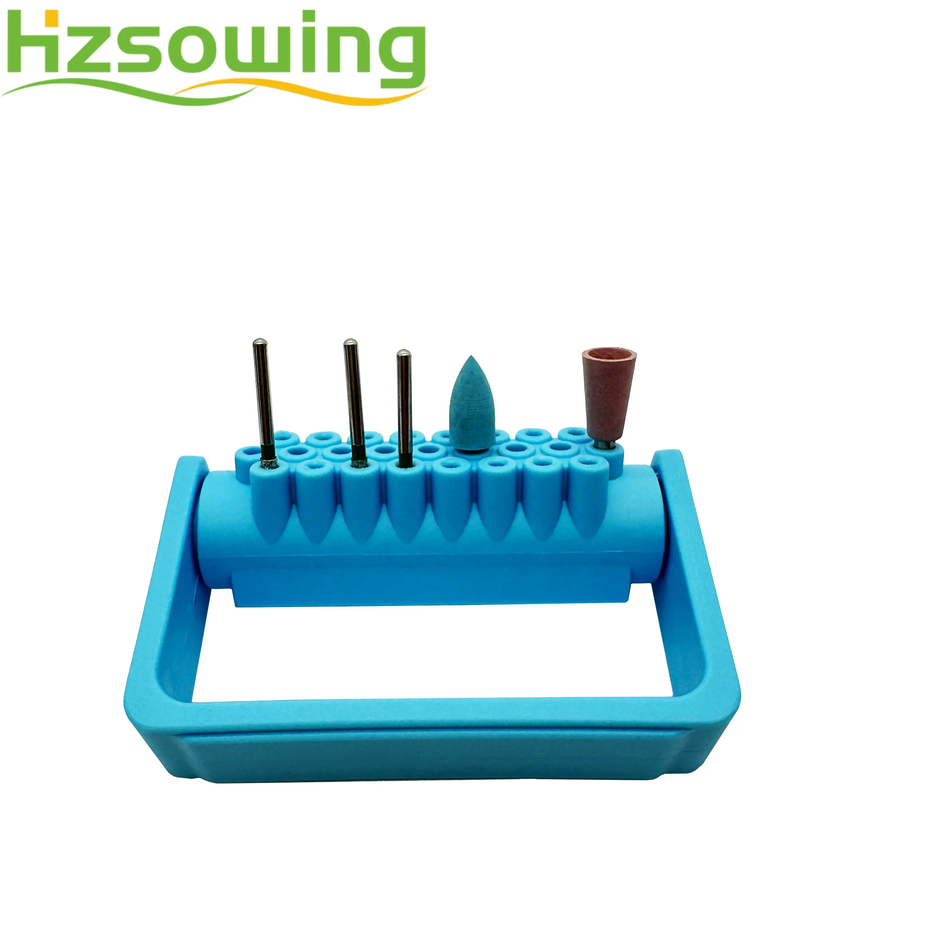 Dental Diamond Burs Disinfection case 25 Holes Plastic Sterilizer Holder For FG&RA Burs  Dentary  Lab  Materials