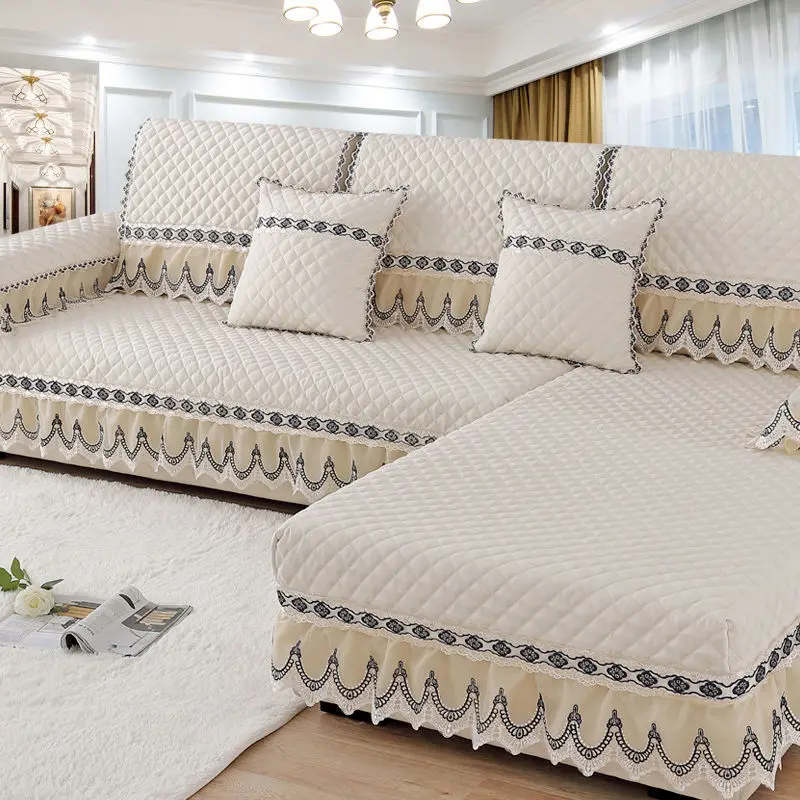 

Four Seasons Sofa Cushion General All-inclusive Cloth Non-slip Sofa Set Living Room European Simple Modern Cloth Cushion