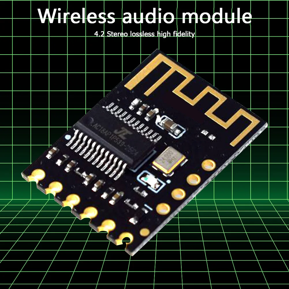 Bluetooth-compatible Audio Receiver Board Bluetooth-compatible HiFi Stereo MP3 Decoder Module 23x16x3mm