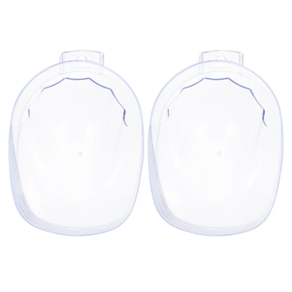 2pcs Transparent Manicure Soak Bowls High-Quality Acrylic Nail Art Polishing Remover For Salon Home Use Soaking Bowl Manicure