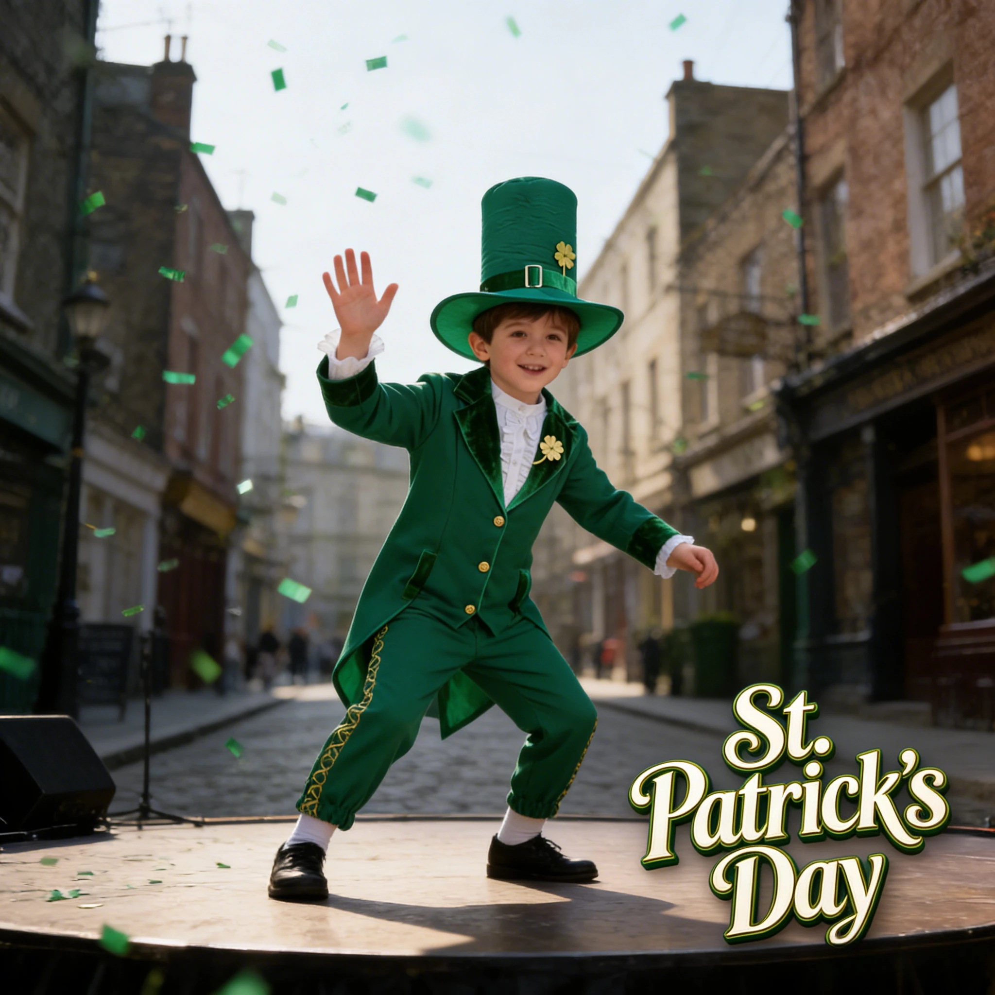 

Детский костюм на День Святого Патрика, ирландский традиционный этнический наряд для мальчиков, праздничный костюм для выступлений на сцене, косплей