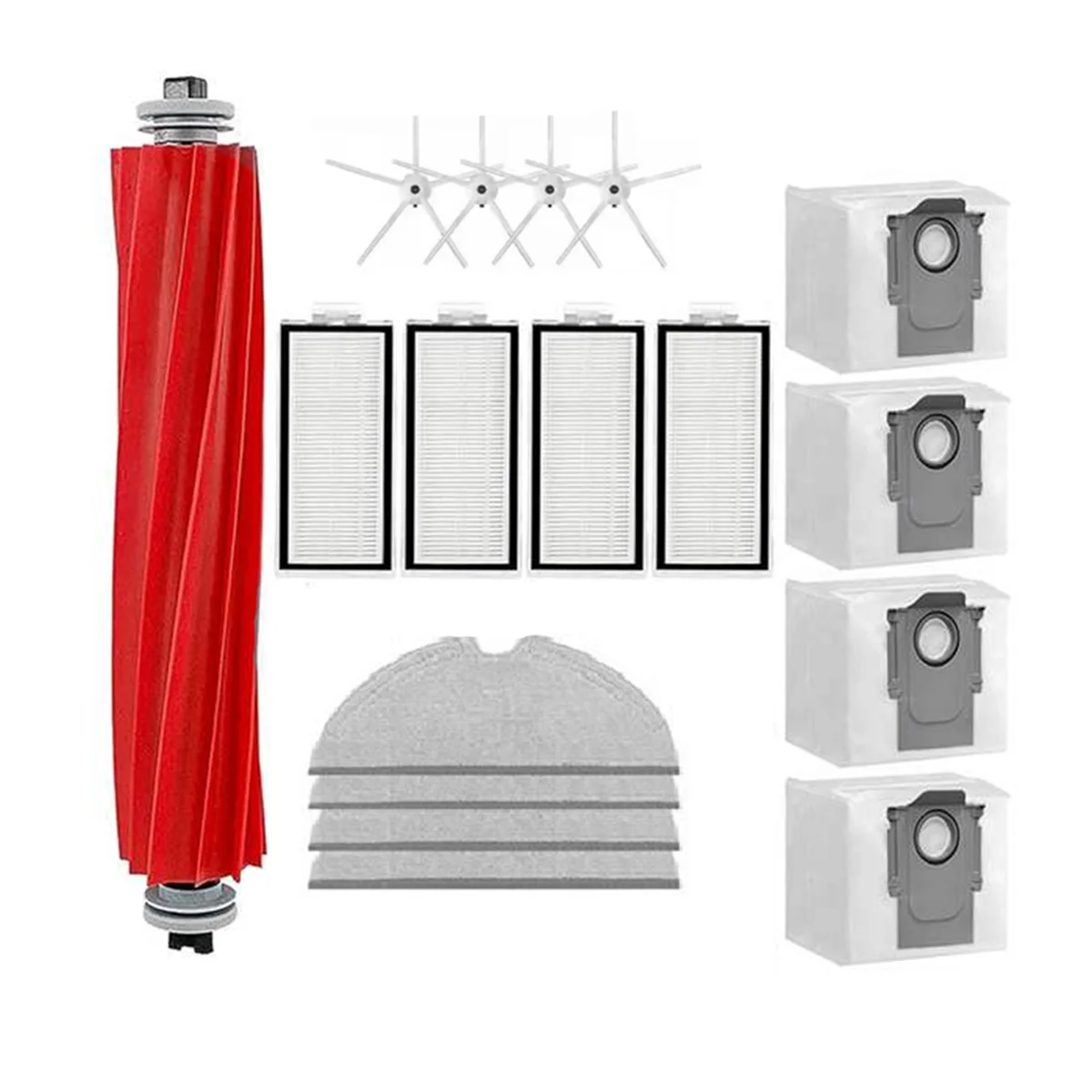 

AA25 For / + / Max+ Sweeping Robot Main Side Brush Mop Filter Dust Bag Set Cleaner Parts Replacement