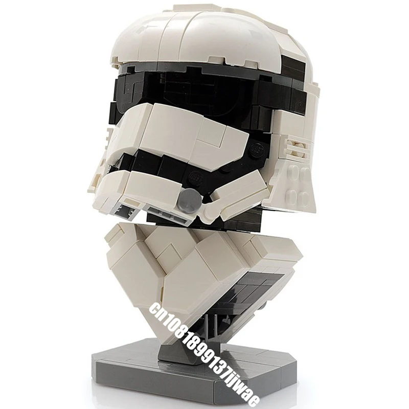 

Новый знаменитый звездный боевой фильм Moc Trooper, миниатюрный персонаж, бюст, модель, сделай сам, креативные идеи, детские игрушки, подарок на день рождения, строительные блоки