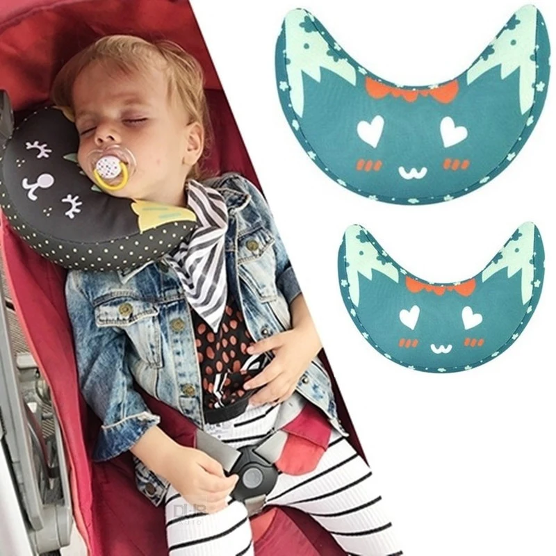 Almohada de viaje para cinturón de seguridad de coche para niños y bebés, soporte para la cabeza, recién llegado