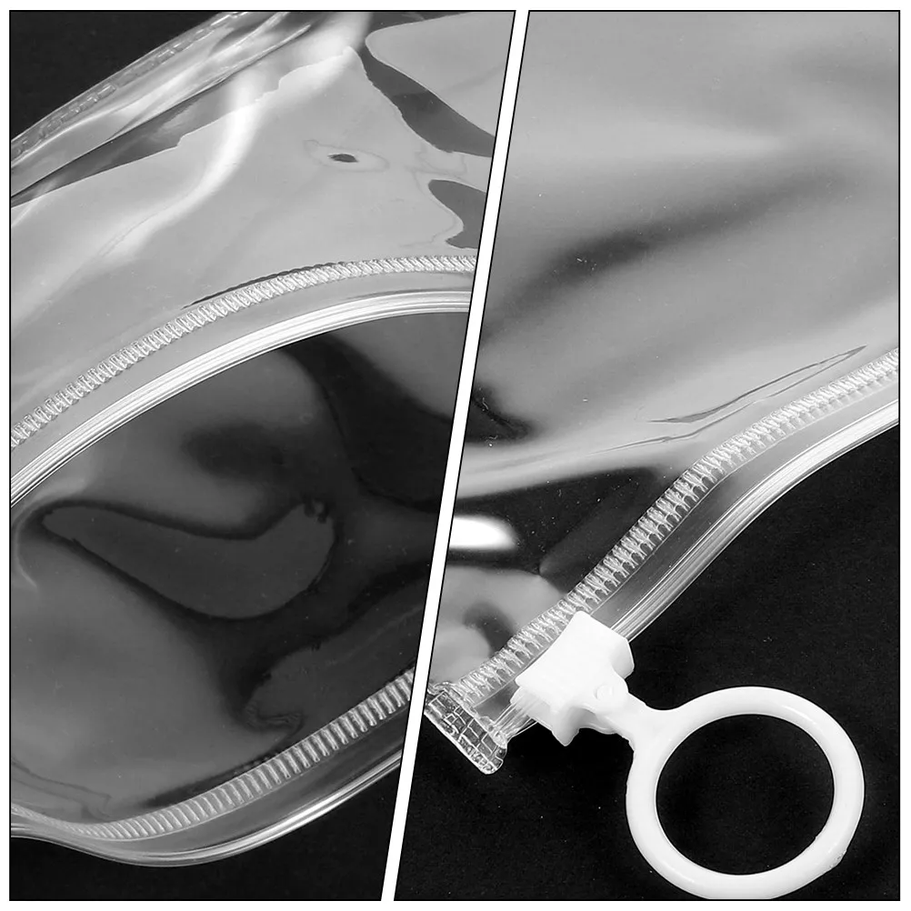 50Pcs Stationery Bags Transparent PVC Pencil Cases Large Capacity Pen Storage Bags School Student Organizer Portable Clear Pouch