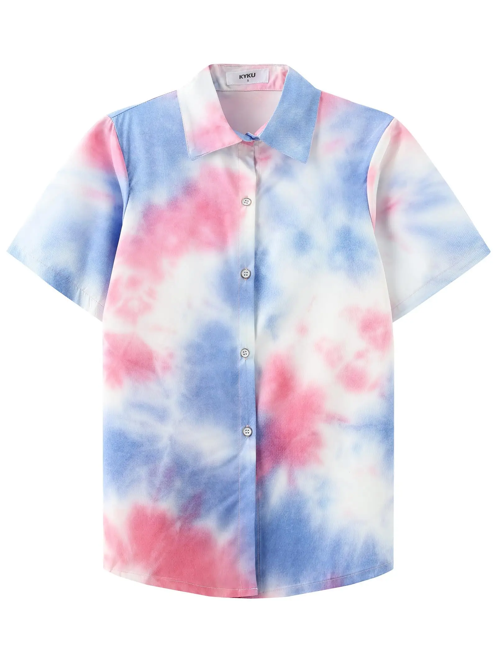 

KYKU женская гавайская рубашка на пуговицах, повседневные модные рубашки, летние блузки